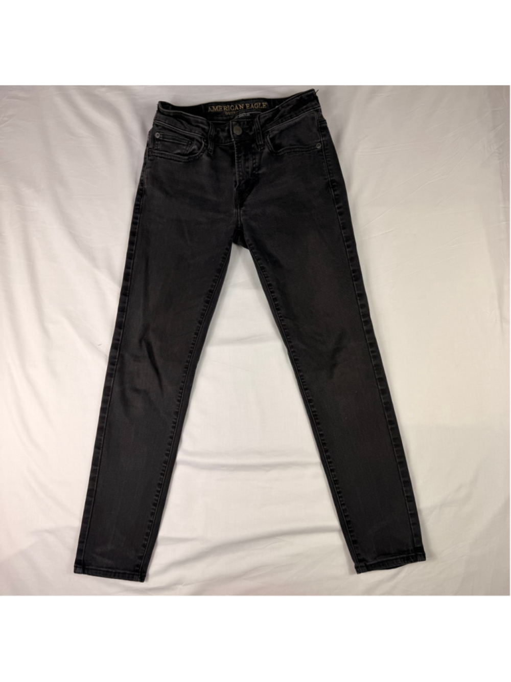 American Eagle Black Skinny Jeans 28x28 Next Level Flex Women Stretch Denim